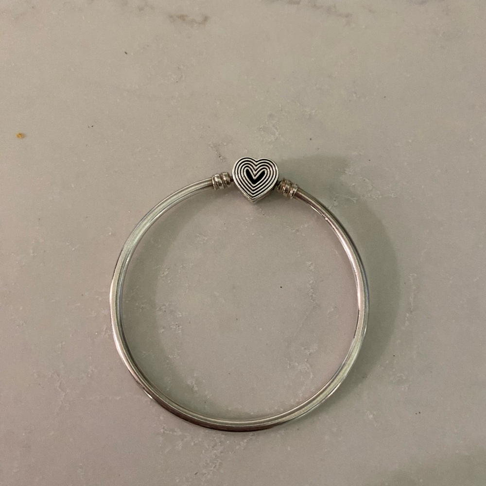 Pandora Silver Heart Charm Bracelet